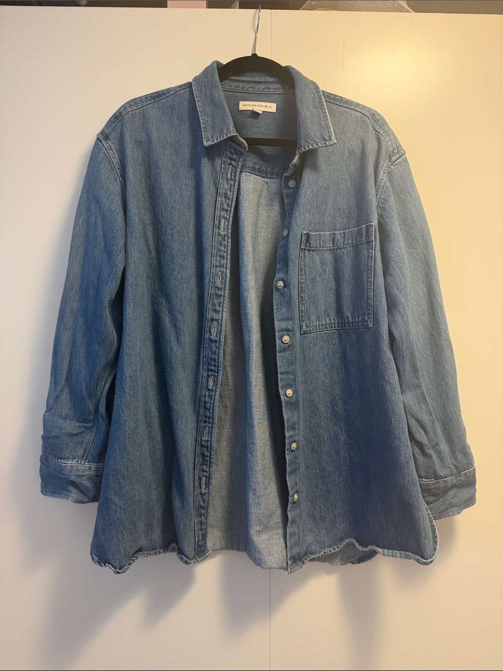 Banana Republic Light Blue Denim Button-Down Shirt